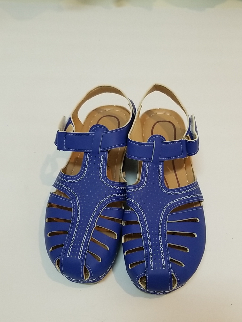 Blue Women's Fisherman Sandals - Comfort Strap